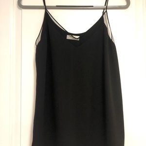 Babaton flowy black tank top - S